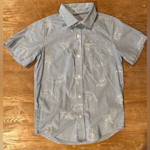 Boys short sleeve Dino button down